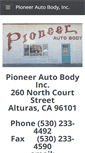 Mobile Screenshot of pioneerautobody.com